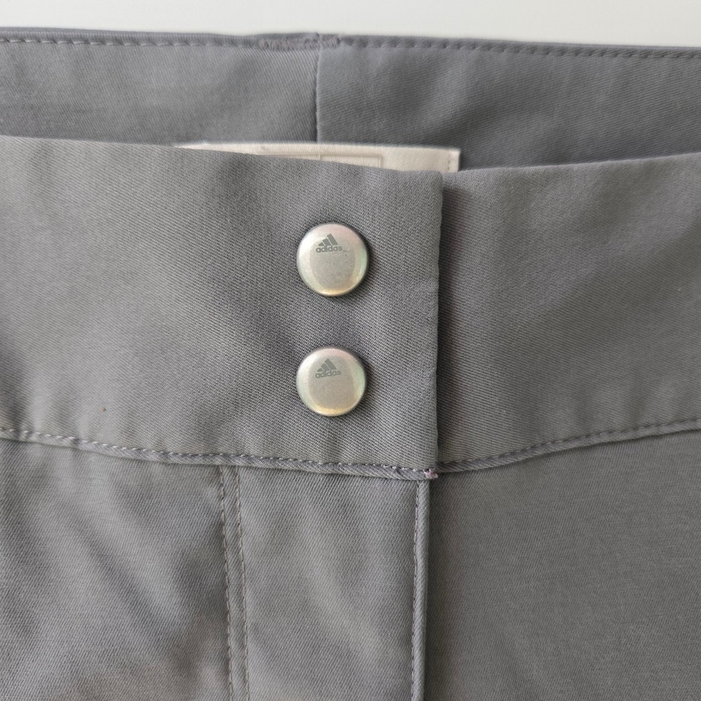 adidas Golf Womens 10 Gray Performance Athletic Shorts Tulip Hem Solid - Picture 5 of 10